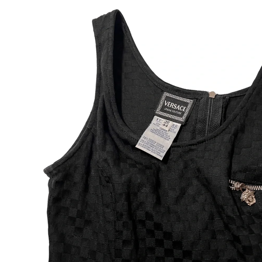 Versace vintage zipper mini dress - Picture 3 of 5